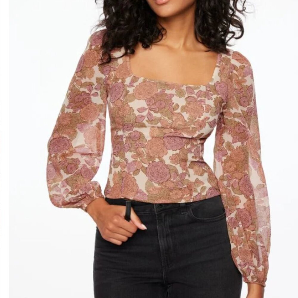 NWOT DYNAMITE Square Neck Blouse